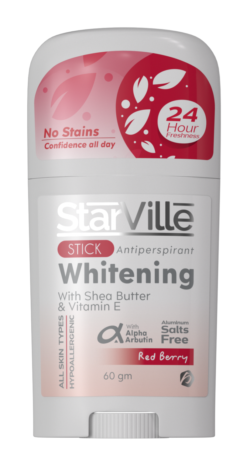 StarVille Whitening Stick Red Berry 60 ml  عصا التبييض ستارفيل التوت الأحمر 60 مل