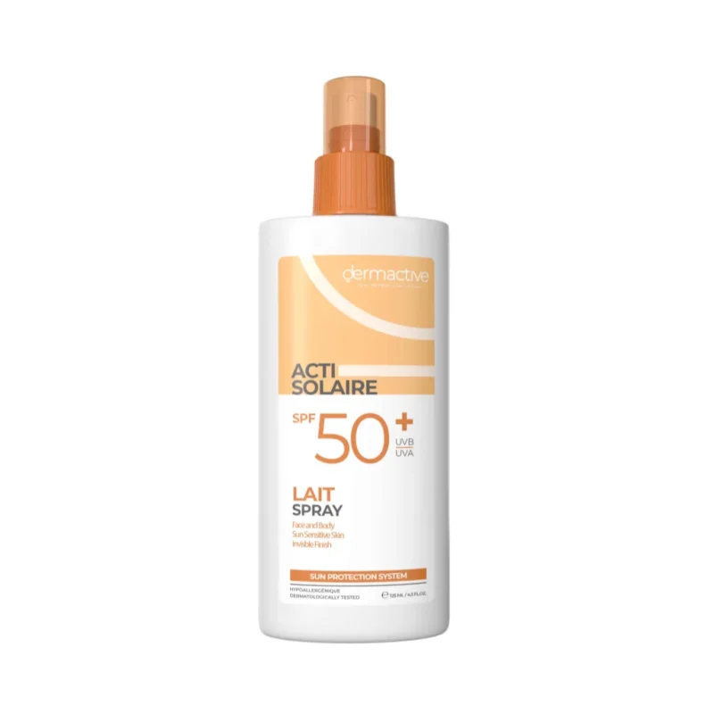 Dermactive | Acti Solaire Lait Spray Spf 50+ | 125Ml  ديرماكتيف | أكتي سولير لايت سبراي بعامل حماية من الشمس 50+ | 125 مل