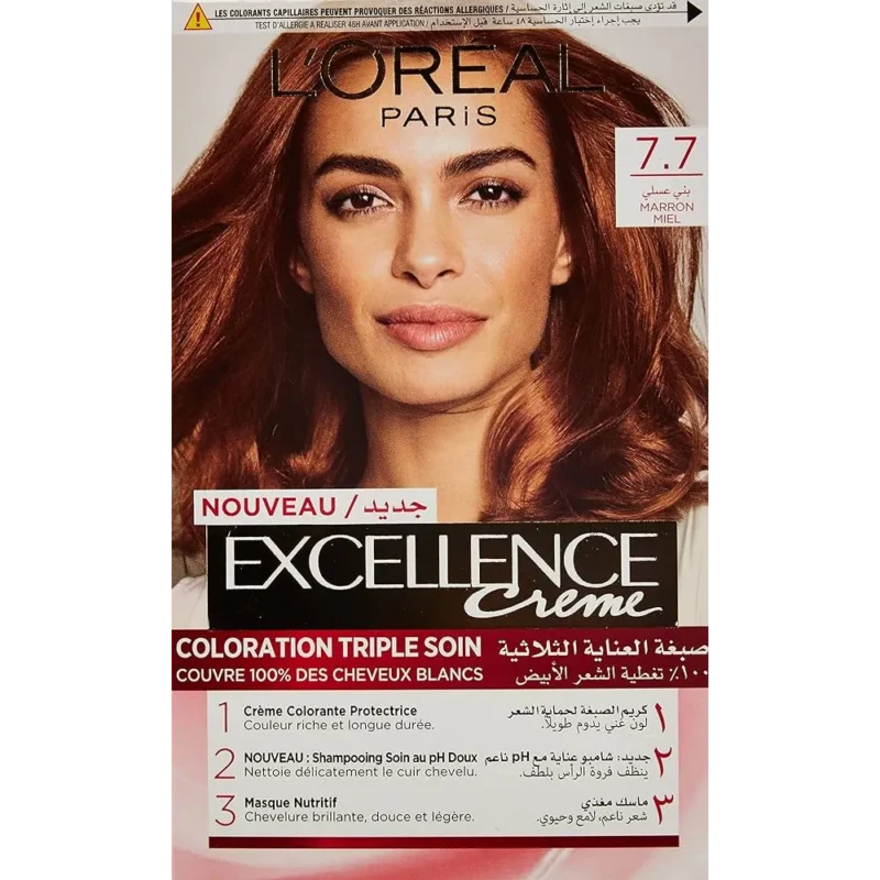 LâOreal Paris | Excellence CrÃ¨me Hair Color | Honey Brown N...  لوريال باريس | كريم إكسلانس لتلوين الشعر | بني عسلي ن...