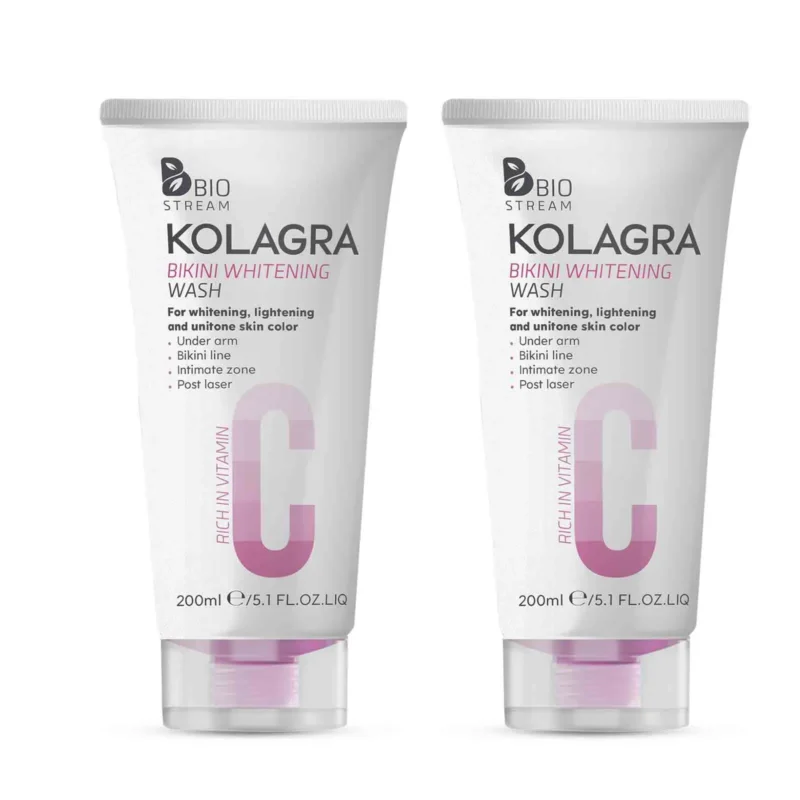 1+1 Kolagra | Bikini Whitening Wash | 200ml  1+1 كولاجرا | غسول تبييض منطقة البيكيني | 200 مل