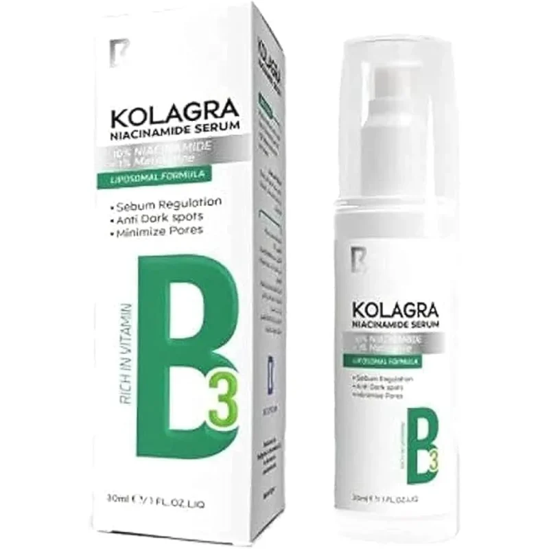 Kolagra | Niacinamide 10% + Zinc PCA 1% Serum | 30ml  كولاجرا | سيروم نياسيناميد 10% + زنك PCA 1% | 30 مل