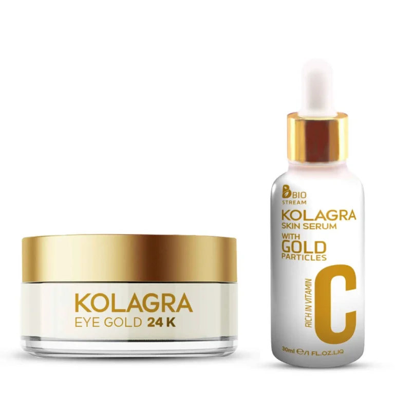 Kolagra | Skin Serum with Gold Particles 24K | 30ml + Eye C...  كولاجرا | سيروم للبشرة بجزيئات الذهب عيار 24 | 30 مل + كريم للعين...