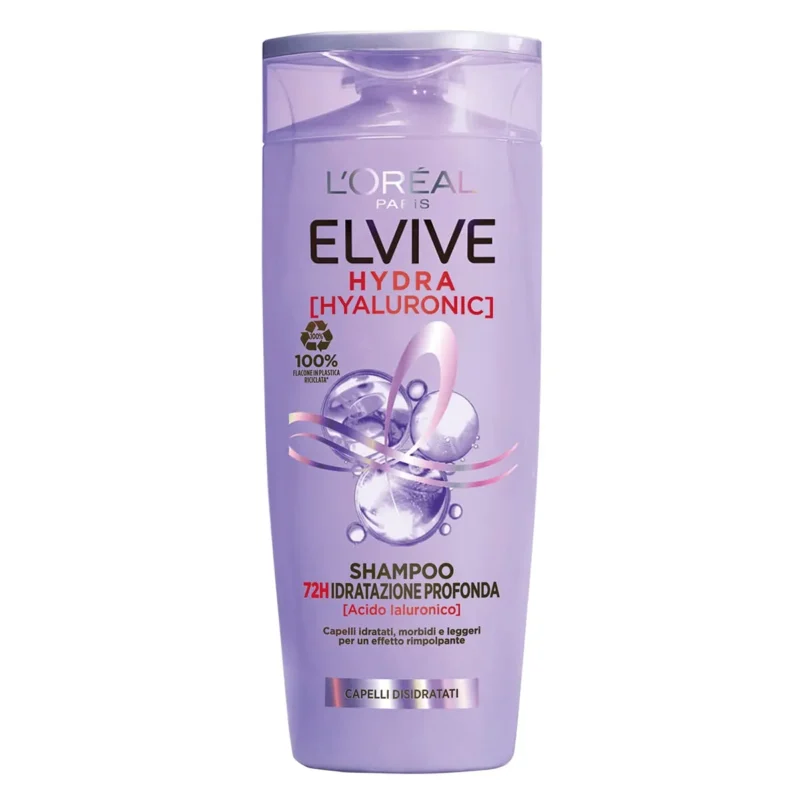 L'Oreal Paris | Elvive Hydra Hyaluronic Acid Shampoo | 600ml  لوريال باريس | شامبو إلفيف هيدرا بحمض الهيالورونيك | 600 مل