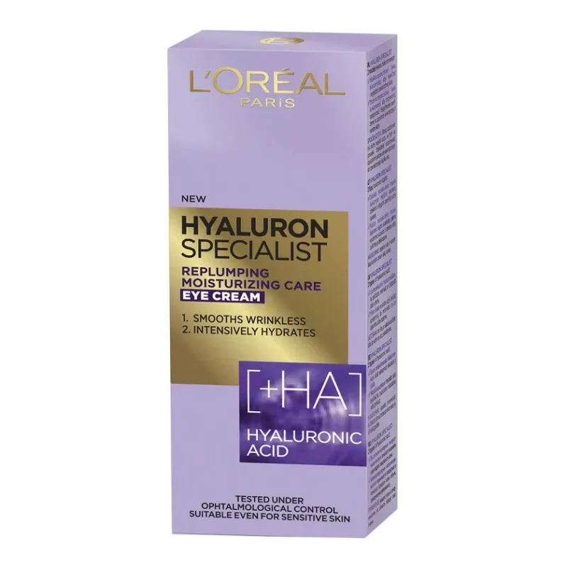 L'OrÃ©al Paris | Hyaluron Expert Cream Eye | 15ml  لوريال باريس | كريم هيالورون اكسبرت للعين | 15 مل