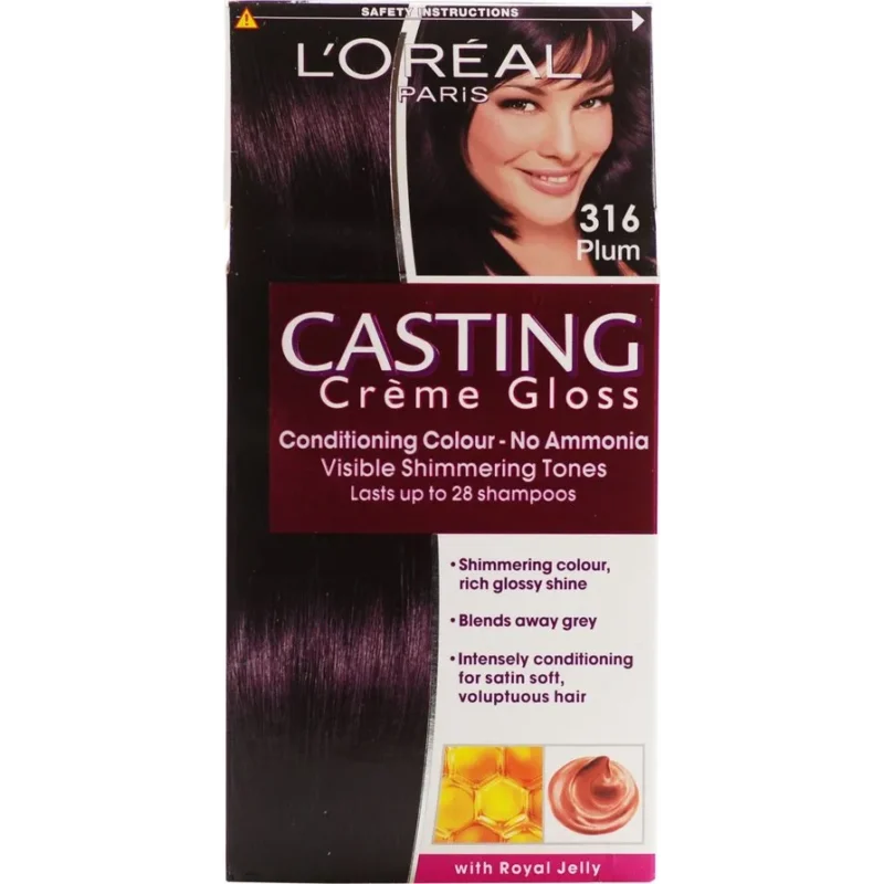 L'Oreal | Casting Creme Gloss | Plum 316  لوريال | صب كريم لمعان | البرقوق 316