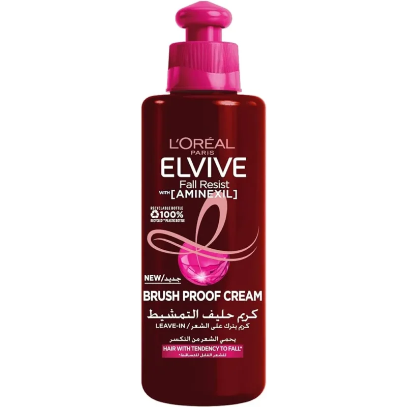 LÂ´Oreal Paris | Elvive Leave In, Full Resist Push Pull Brus...  لوريال باريس | Elvive Leave In، فرشاة الدفع والسحب ذات المقاومة الكاملة...