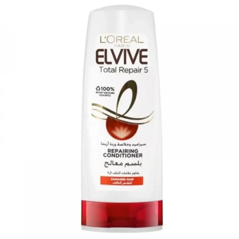 L'Oreal | Elvive Total Repair 5 Hair Conditioner | 360ml  لوريال | بلسم الشعر إلفيف توتال ريبير 5 | 360 مل