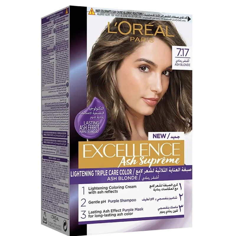 L'Oreal Paris | Excellence Ash Supreme Anti-Brass Permanent...  لوريال باريس | إكسلانس آش سوبريم مضاد للنحاس الدائم...