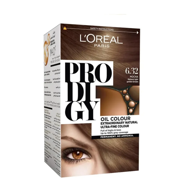 L'Oreal Paris | Prodigy Ammonia Free Hair Color | 6.32 Dark...  لوريال باريس | صبغة شعر بروديجي خالية من الأمونيا | 6.32 داكن...