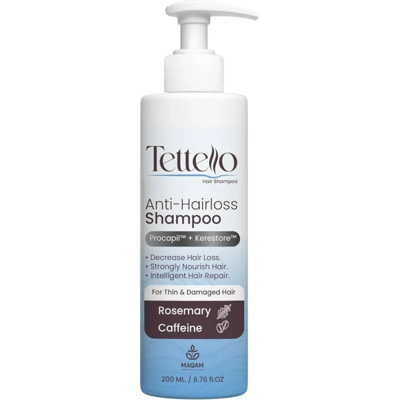 Tettello | Anti-Hairloss Shampoo | 200ml  تيتيلو | شامبو ضد تساقط الشعر | 200 مل
