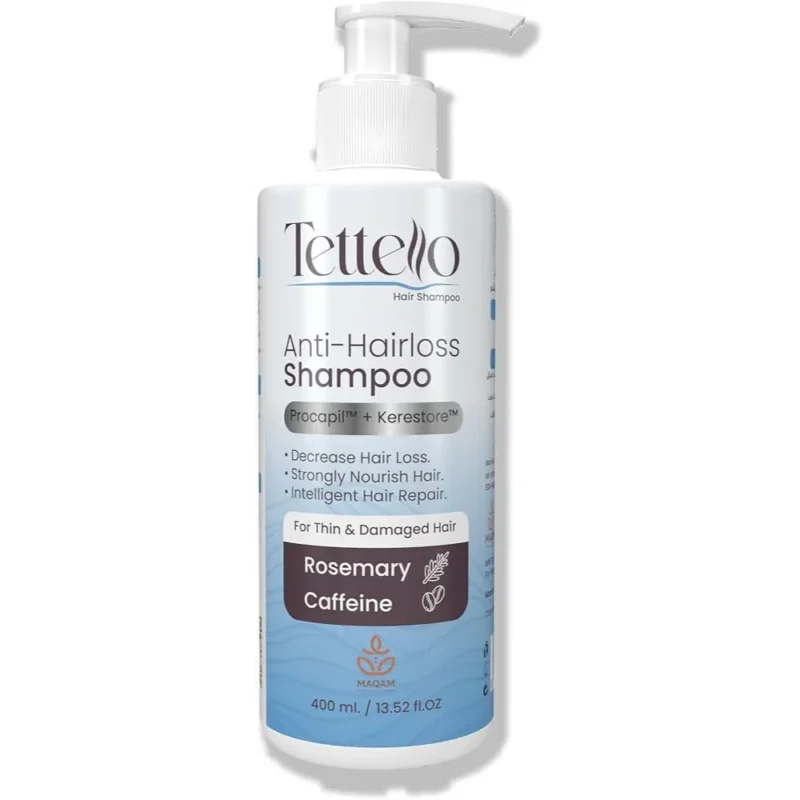 Tettello | Anti-Hairloss Shampoo | 400ml  تيتيلو | شامبو ضد تساقط الشعر | 400 مل