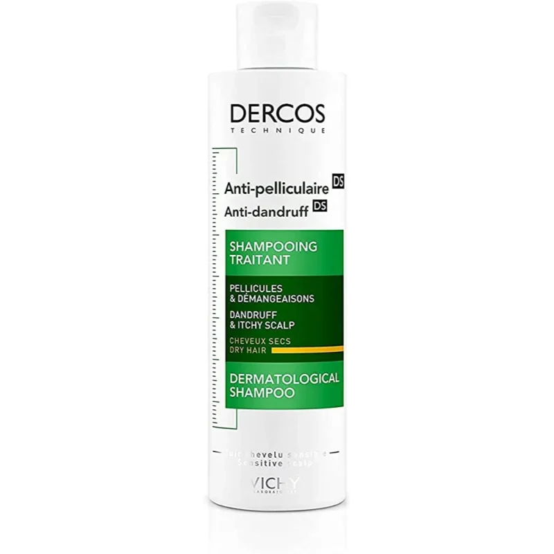 Vichy | Dercos Anti Dandruff Shampoo for Dry Hair | 200ml  فيشي | شامبو ديركوس المضاد للقشرة للشعر الجاف | 200 مل