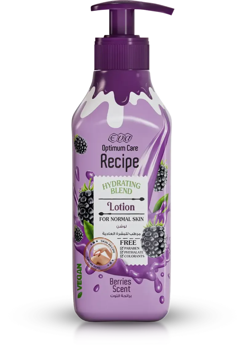 Eva Optimum Care Recipe Hydrating Blend Lotion For Normal Skin - Berries Scent 370 Ml